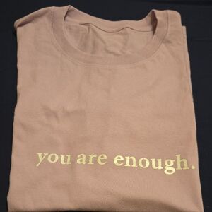 Unisex Soft Pink Suicide Awareness Tee.  'You Are Enough'